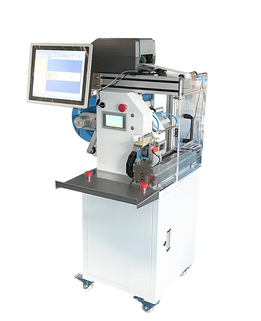 Máy Gấp và Dán Nhãn Dây Bán Tự Động JW-T107 Thumb