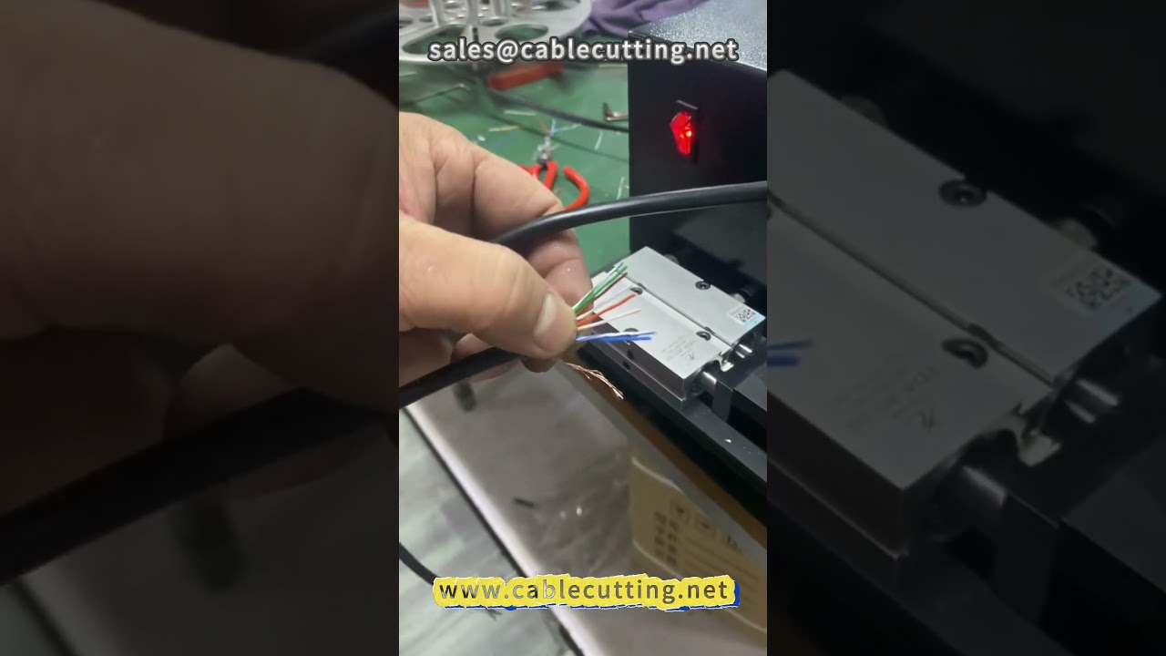 Network Cable Rolling and Straightening Machine with Crimping