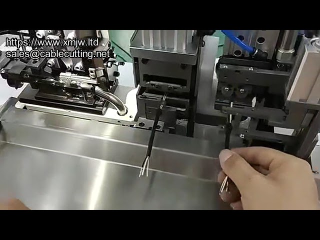 Automatic Wire Stripping, Cutting, and Connector Crimping Machine