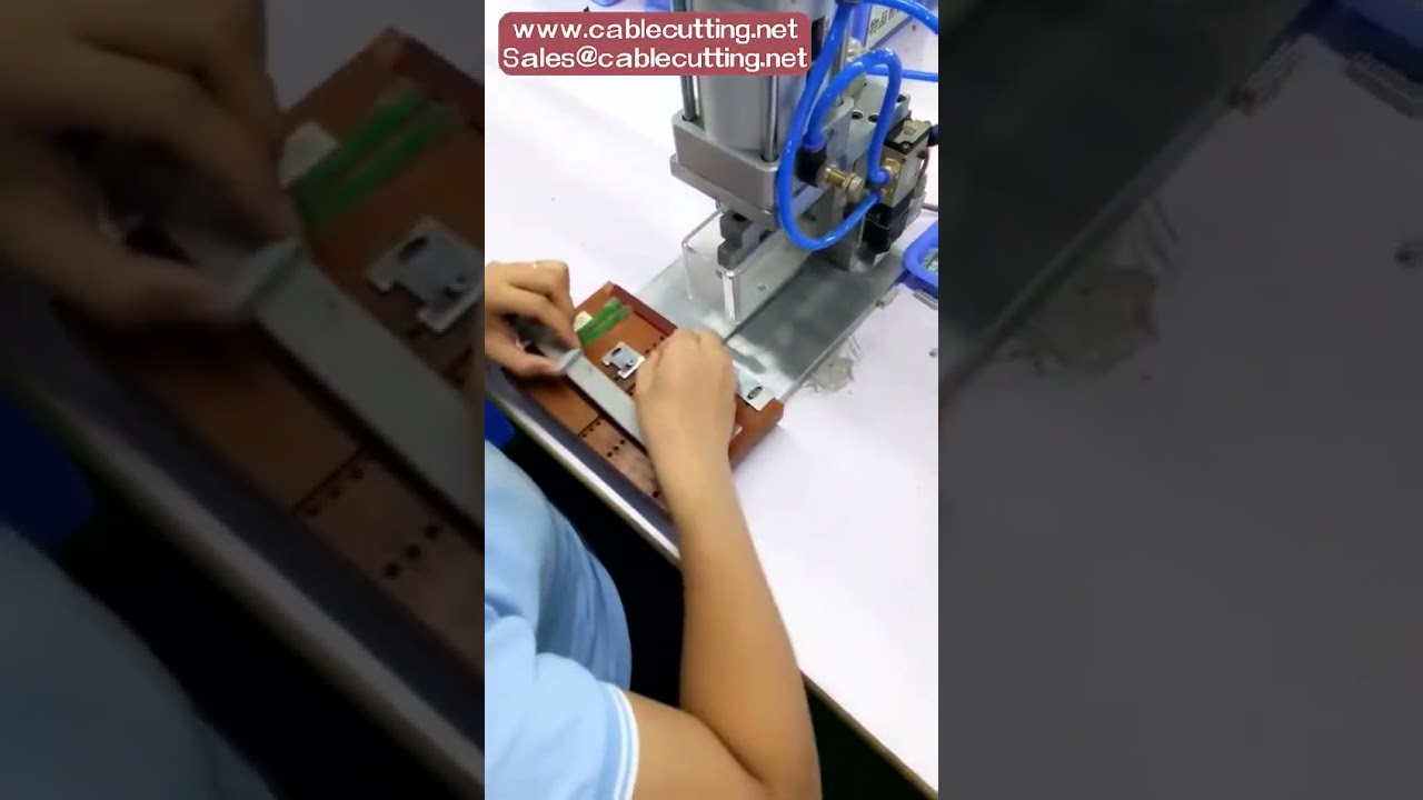 Pneumatic IDC cable crimping machine flat cable crimping machine, ribbon cable connector crimping ma
