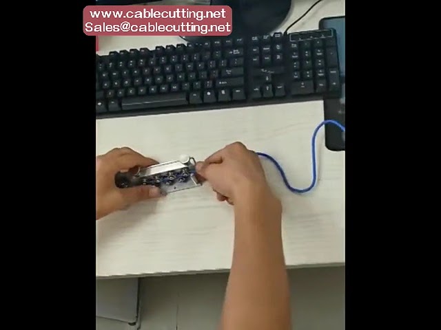 Double Lines or Single Line Wire Cable Straightener with Wheels for SWT Wire Stripping Peeling Cutti