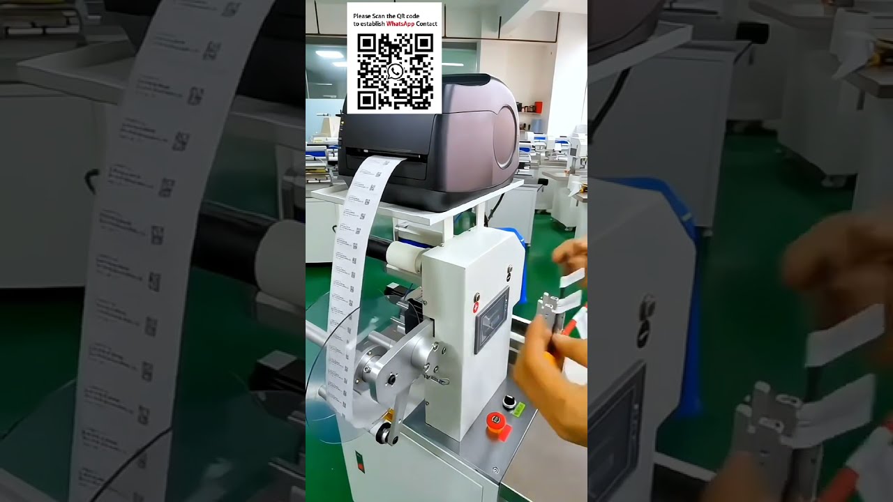 Automatic Wire Fold-Over Labeling Machine with Optional Printer