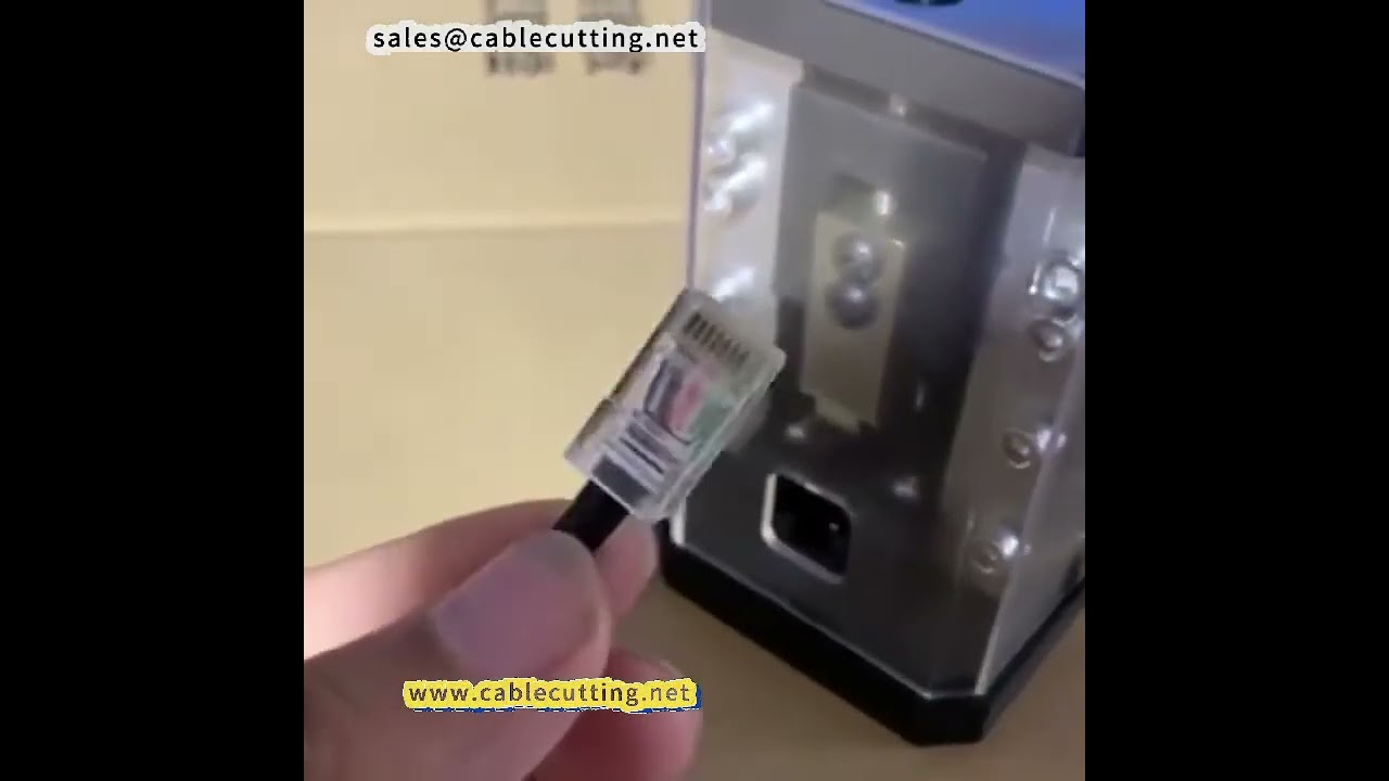 Charging induction portable 5G network cable crystal head crimping machine PC head forming machine