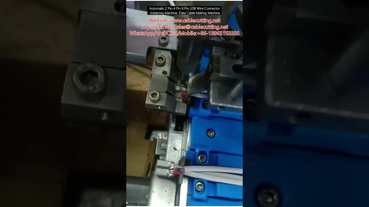 Automatic 2 Pin 4 Pin 8 Pin USB Wire Connector Soldering Machine, Data Cable Making Machine