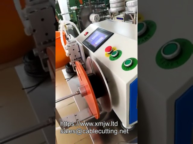 Semi automatic Wire Winding And Tying Machine Wire Roller Cable Roll Wire Reel Winding Machine