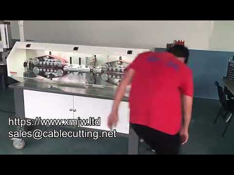 Large Square Computer Power Cable Stripping Machine Pvc Sheathed Wire Peeling And Cutting Machine Fo