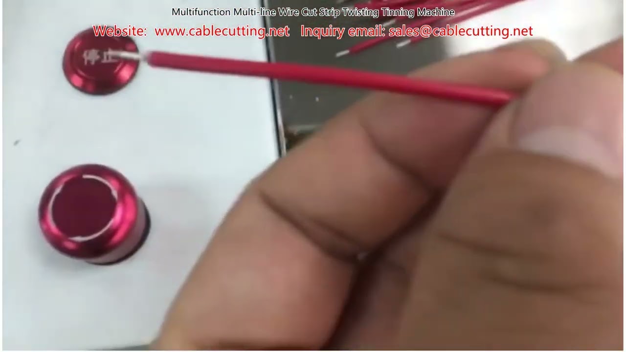 Multifunction Multi line Wire Cut Strip Twisting Tinning Machine