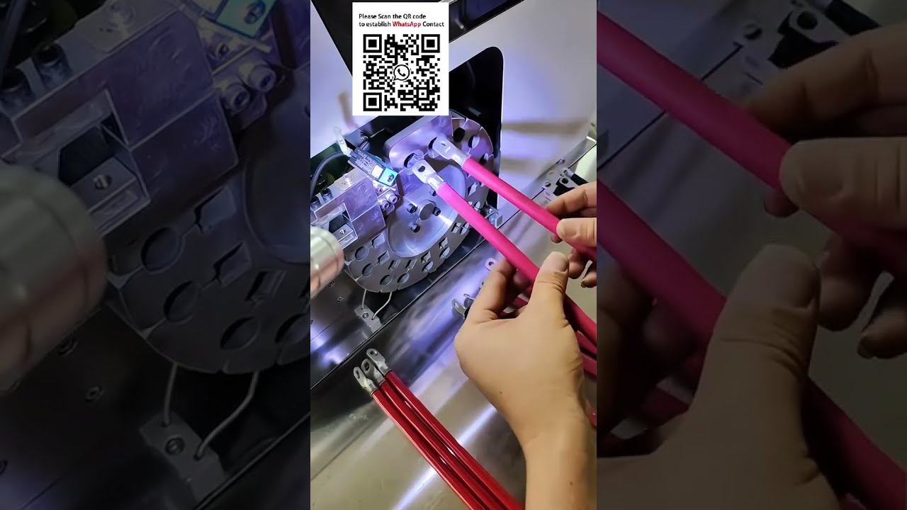 Automatic Heat Shrink Tube Inserting & Baking Machine for EV Harnesses #Automation Equipment