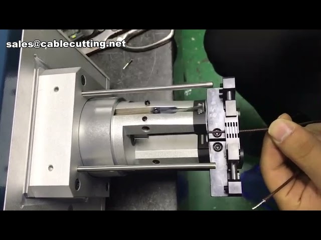 Coaxial Wire Stripper Machine for Coaxial, Triaxial, and Shielded Cable