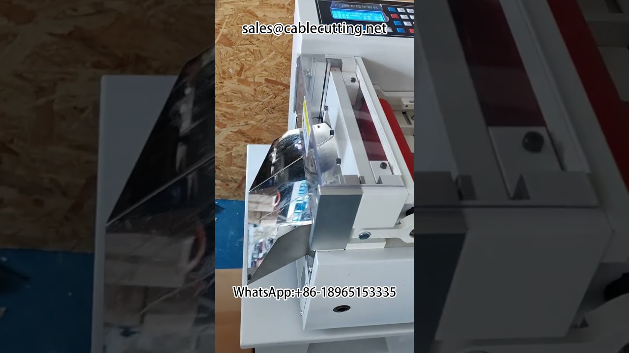 Automatic computer tube cutting machine #cut heat shrinkable tube machine #cut braided copper tape