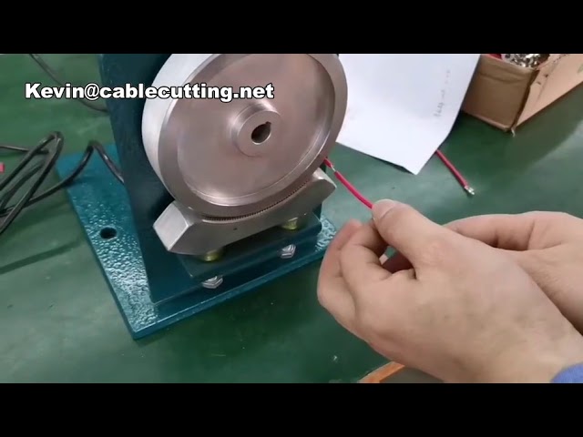 Rotary Type Semi automatic Wire Stripping Twisting Twister Machine