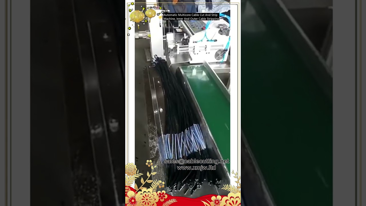 Automatic Multicore Cable Cut And Strip Machine, Inner And Outer Cable Stripping