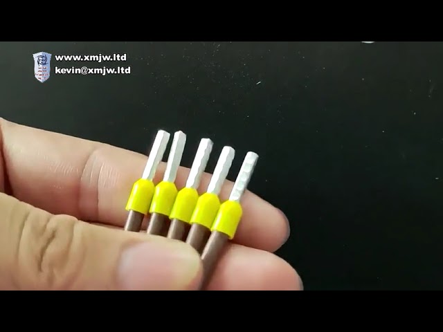 Automatic Pre insulated tubular terminal crimping machine cable wire stripping terminal crimping mac