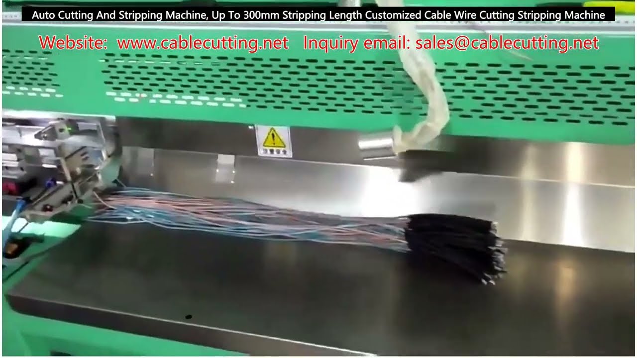 Auto Cutting And Stripping Machine, Up To 300mm Stripping Length Customized Cable Wire Cutting Strip