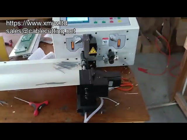 Automatic Nx2 n Wheels Enamel Copper Wire Cutting And Stripping Machine Powered Electric Wire Stripp