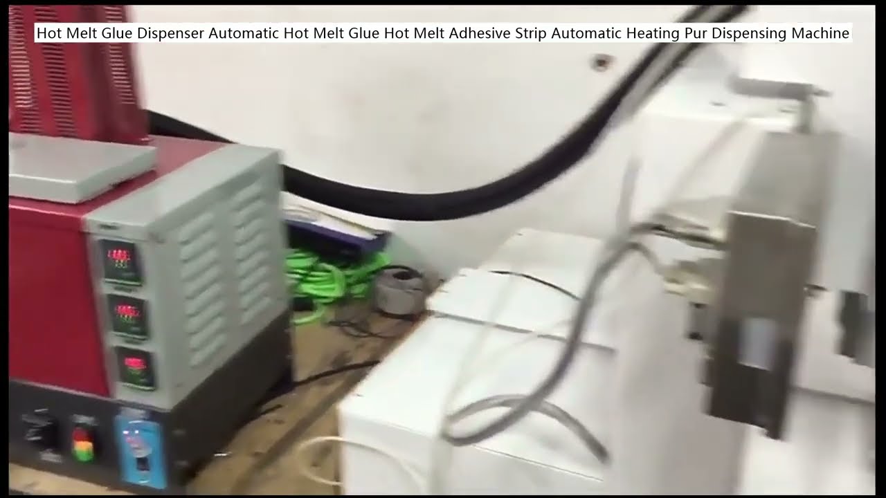 Automatic Hot Melt Glue Dispenser with Adhesive Strip & Heating Purge System