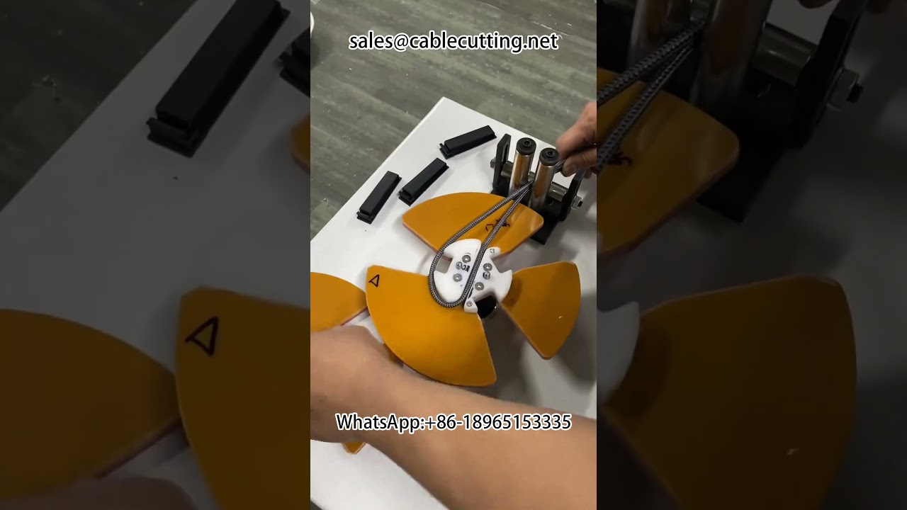 Semi automatic biscuit winding machine #wire winding machine #data cable #wire harness processing