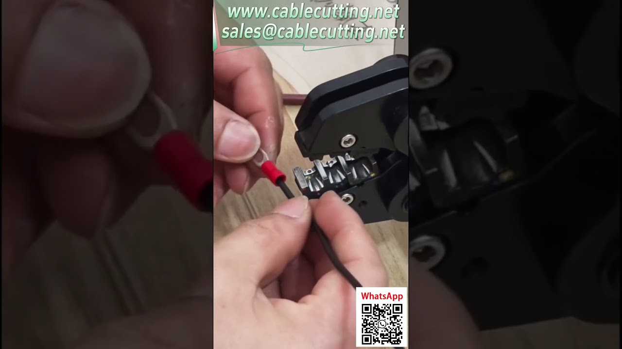 Máy ép đầu cos khí nén: Trình diễn thực tế hiệu quả ép dây thứ cấp