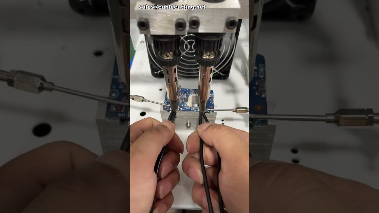Dual Gun Soldering Machine for Battery Connector Plate Welding #factory #machine #diy