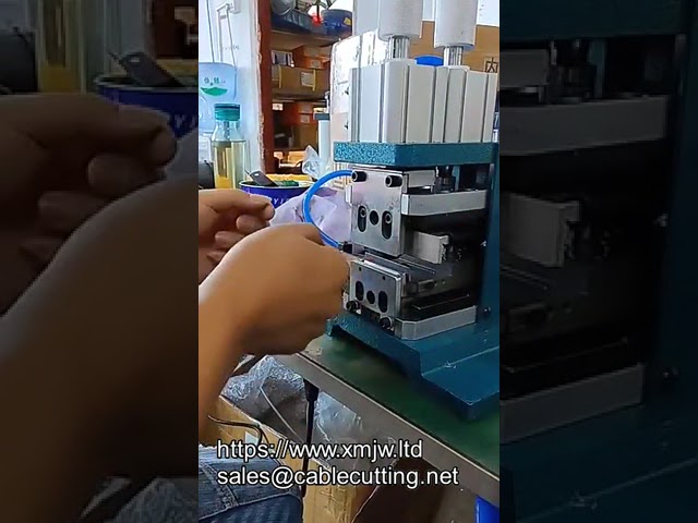 WPM 3fn Electrical Pneumatic Vertical Wire Stripping And Twisting Machine Stripper Twister