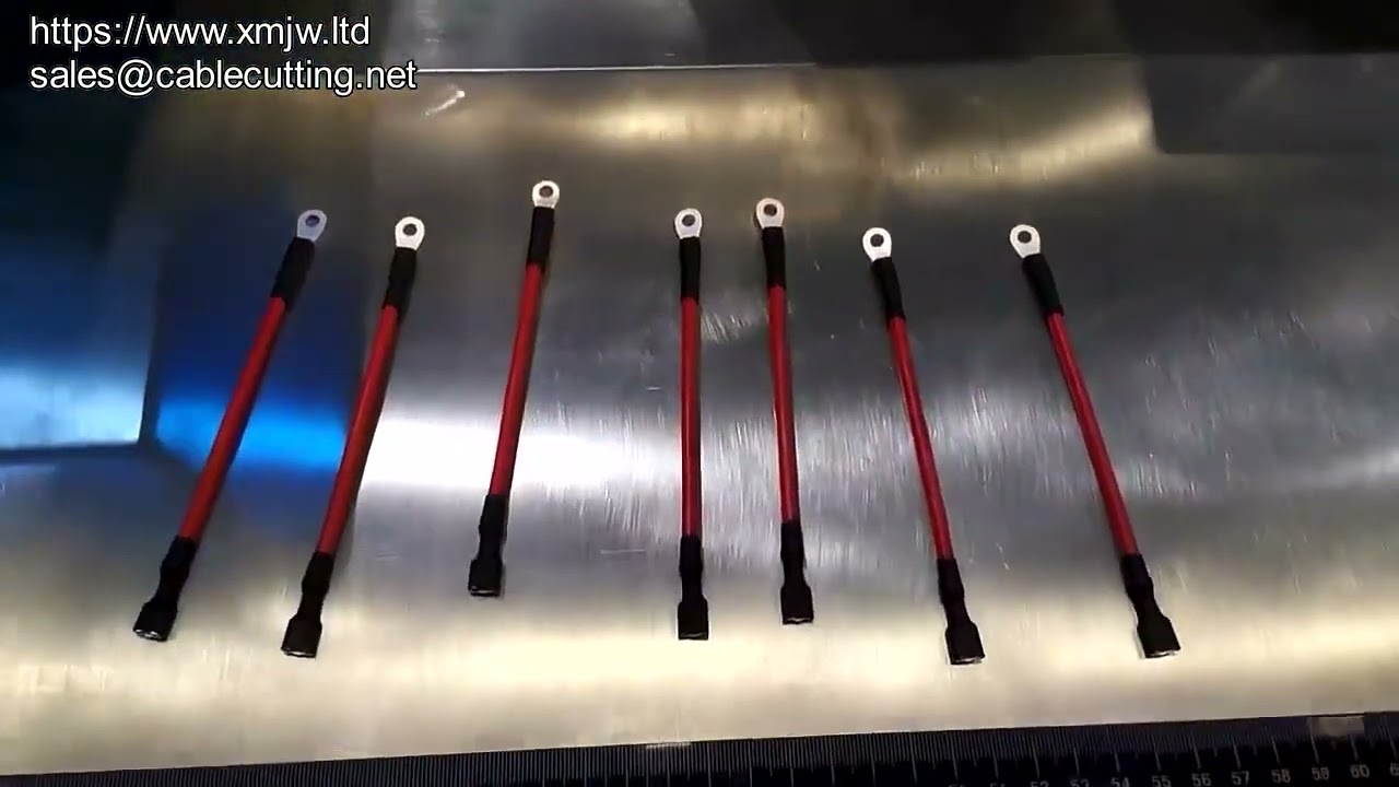 Automatic Cable Wire Cutting Stripper Terminal Crimping And Two Tube Insertion Heating Machine Oem