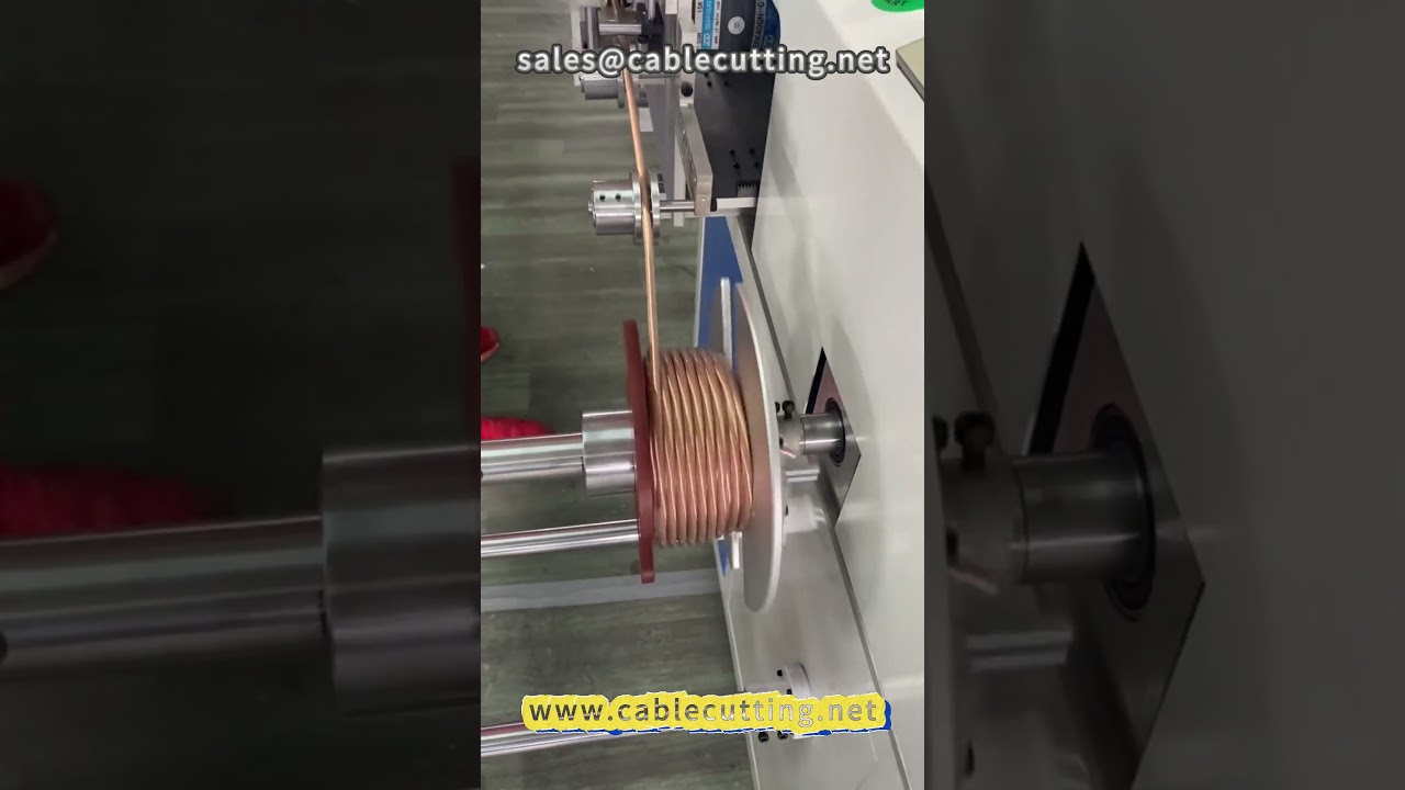 16  Automatic meter alignment winding machine # power line # network jumper # winding machine # wire