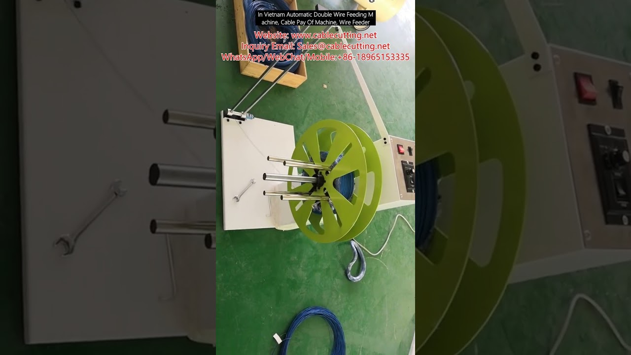 Automatic Double Wire Feeding Machine & Cable Pay-Off Machine for Factory Automation